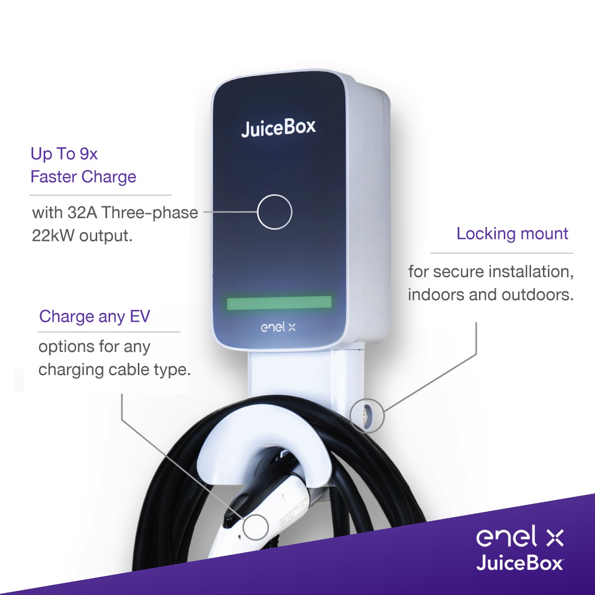 ENEL X JUICEBOX ENEL X SMART EV CHARGER AND ACCESSORIES